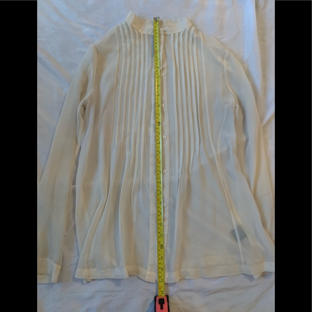 W118 by Walter baker sheer blouse in ivory - Picture 2 of 5
